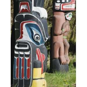 First Nation Totem Pole in Stanley Park, Vancouver, British Columbia 