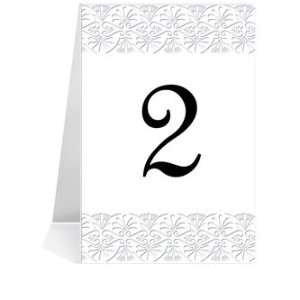  Wedding Table Number Cards   Greek Inlay #1 Thru #24 