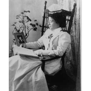  1899 photo Nursing student wearing a starched white uniform 