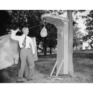  1938 photo White House secretary works out at Alfalfa 