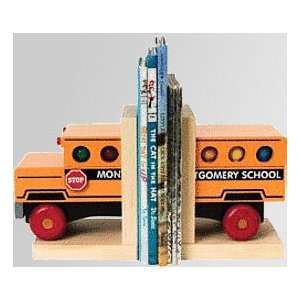    Schoolbus wooden bookends Maple Landmark Name Trains Toys & Games