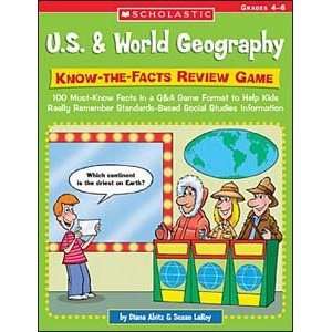 U.S. & World Geography Know the Facts Review Game Toys 